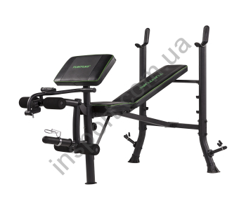 СКАМЬЯ ДЛЯ ЖИМА ШТАНГИ УНИВЕРСАЛЬНАЯ TUNTURI WB40 COMPACT WIDTH WEIGHT BENCH 17TSWB4000