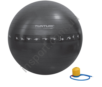 ФИТБОЛ (МЯЧ ДЛЯ ФИТНЕСА) TUNTURI GYMBALL 65 CM ANTI BURST (АНТИРАЗРЫВ) 14TUSFU142