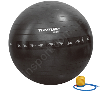 ФИТБОЛ (МЯЧ ДЛЯ ФИТНЕСА) TUNTURI 90 CM GYMBALL ANTI BURST (АНТИРАЗРЫВ) 14TUSFU289