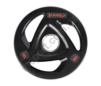 Олимпийский диск прорезиненный черный 5 кг HMS TOX05