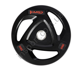 Олимпийский диск прорезиненный черный 20 кг HMS TOX20