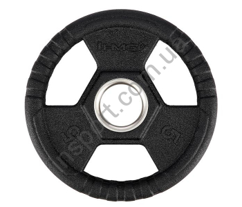 Олимпийский диск прорезиненный черный 5 КГ HMS TOH05