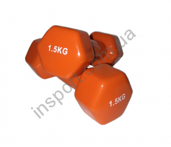 VDD-01-1.5к Гантель аэробная виниловая Alex 1.5 кг