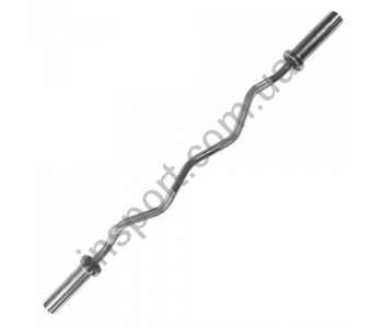 Гриф олимпийский 1200мм W-образ. хром. с замками-пружинами Alex OB-05