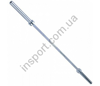 Гриф олимпийский хром. 2200мм. без замков на 315кг Alex OB-86-700