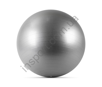 М'яч для фітнесу Generation Fitness Anti-Burst FF-65 см Silver з насосом