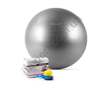 Мяч гимнастический серый 75 см. (Антиразрыв) Fitnessport GB-75