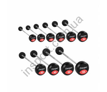 Набор прямых штанг с фиксированным весом Fitnessport FDS 22/1 10-55 кг