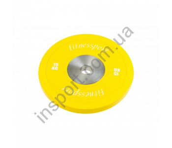 Диск для кроссфита соревновательный цветной 15 кг Fitnessport RCP22-15
