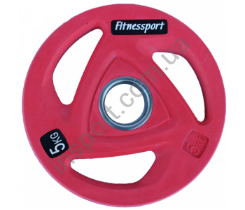 Диск олимпийский для штанги 5 кг Fitnessport RCP20-5