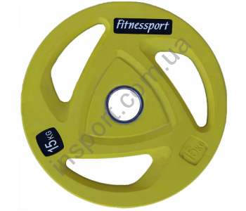 Диск олимпийский для штанги 15 кг Fitnessport RCP20-15