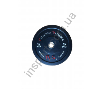 Бамперный диск для кроссфита Fitness Service 5 кг