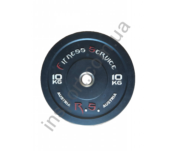 Бамперный диск для кроссфита Fitness Service 10 кг