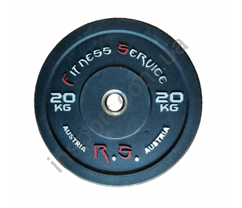 Бамперный диск для кроссфита Fitness Service 20 кг