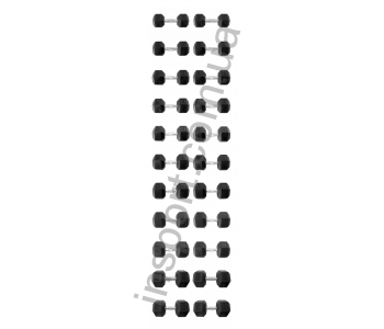 Гантельный ряд 12,5-40кг 12пар Explode PD-108-12.5-40