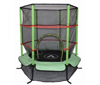 Батут Atleto 140 см с сеткой зеленый New (21000405)