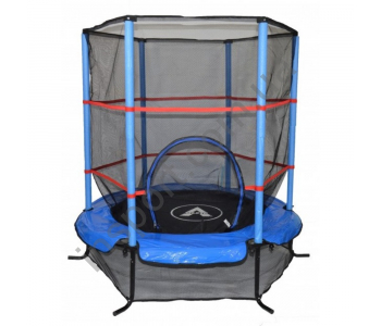 Батут Atleto 140 см с сеткой синий New (21000403)