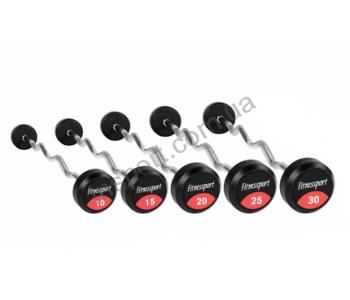 Набор изогнутых штанг с фиксированным весом Fitnessport FDS-22/2 10-30 кг
