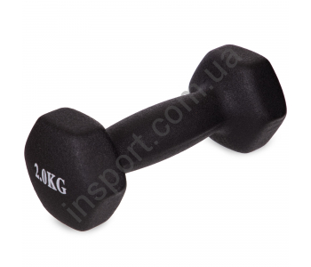 Гантели для фитнеса с неопреновым покрытием 2 кг Fitnessport VDD-02-2k