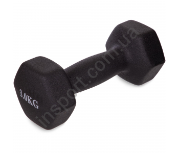 Гантели для фитнеса с неопреновым покрытием 3 кг Fitnessport VDD-02-3k