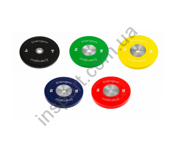 Набор бамперных дисков для кроссфит 5-25 кг Fitnessport RCP22