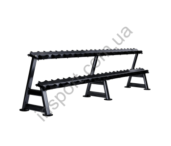 Стійка гантельна 2-х ярусна Fitnessport FF71D2E (на 12 пар)