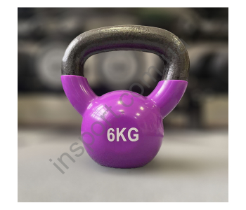 Гиря чугунная с виниловым покрытием 6кг (Cиня) Generation Fitness FF51F1A-6kg