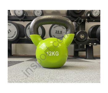 Гиря чугунная с виниловым покрытием 12kг (Cиня) Generation Fitness FF51F1A-12kg