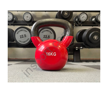 Гиря чугунная с виниловым покрытием 16кг (Cиня) Generation Fitness FF51F1A-16kg