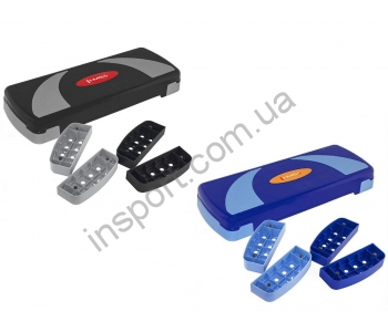 Степ-платформа 3-ступенчатая HMS AS004 Black/Gray,BLUE/L.BLUE