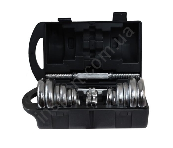 Набор гантелей в чемодане 2 х 10 кг HMS SJC20