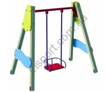 Качели одинарные на деревянных стойках T402