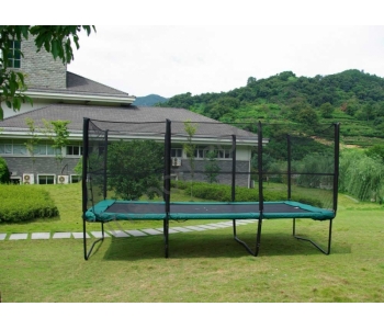 Прямоугольный батут KIDIGO 457х305 см с защитной сеткой