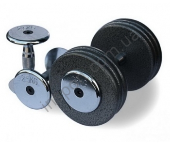 Гантельный ряд  2,5 до 25 кг Alex FDS 05 2,5/25kg