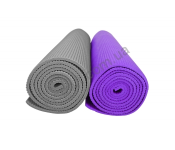 Мат тренировочный, 5 мм серый/фиолетовый