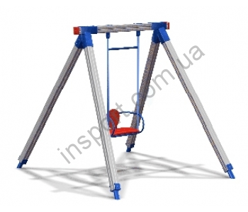 Качель одинарная на деревянных стойках DIO313