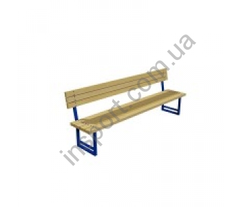 Лавочка парковая со спинкой DIO914