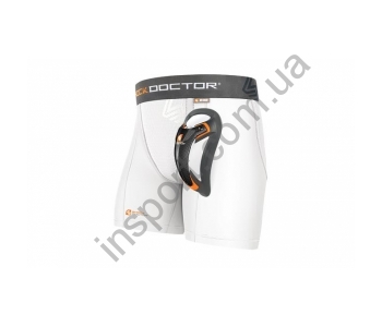 Компрессионные шорты с ракушкой Shock Doctor ULTRA BOXER COMPRESSION SHORT 8698