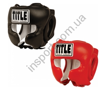 Боксерский защитный шлем TITLE Boxing Traditional Training Headger 5001
