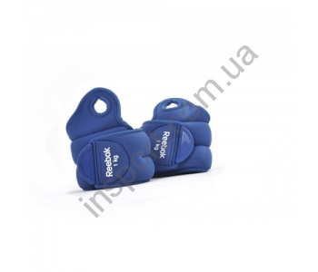 Утяжелители на запястье Reebok 1 кг RAEL-11071BL (In-Atl)