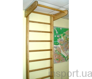Шведская стенка 240 с турником Ясень Шведская стенка 240 с турником Ясень