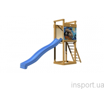 Детская горка с площадкой SportBaby-2