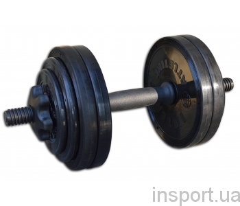 Гантель разборная черная Inter Atletika 13,82 кг СТ 530.15