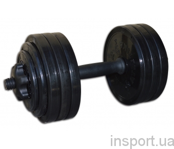 Гантель разборная черная Inter Atletika 18,82 кг СТ 530.20