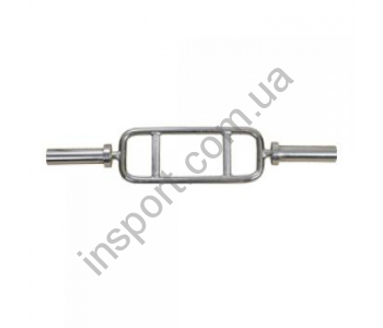 Гриф для трицепса InterAtletika C3-22 ø50 мм (без замков), 86 см