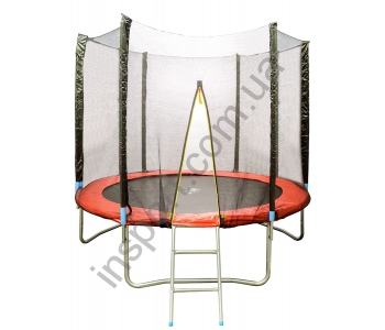 HSF 8FT Батут с сеткой и лестницей (d=2,5м)