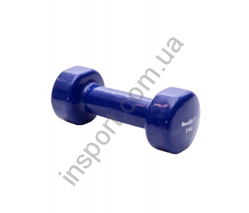 D086/DD6948-2 Гантель с виниловым покрытием 2кг