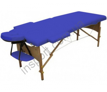 HY-20110-1.2.3 Массажный стол 3-х секционный (дерев. рама) синий