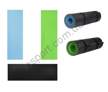 Коврик для йоги HMS YM06T (сине-черный, зелено-черный)