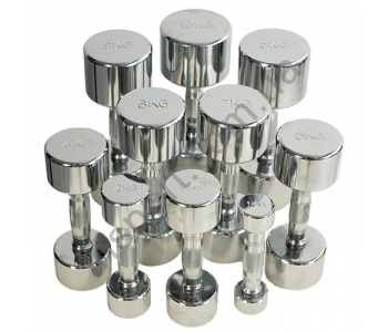 Гантельный ряд от 1 до 10 кг ( хром.) Fitness Master 